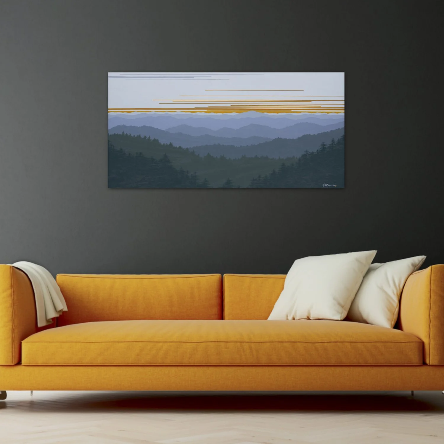 BLUE RIDGE PARKWAY COWEE MTN. OVERLOOK PANORAMA - Fine Art Prints